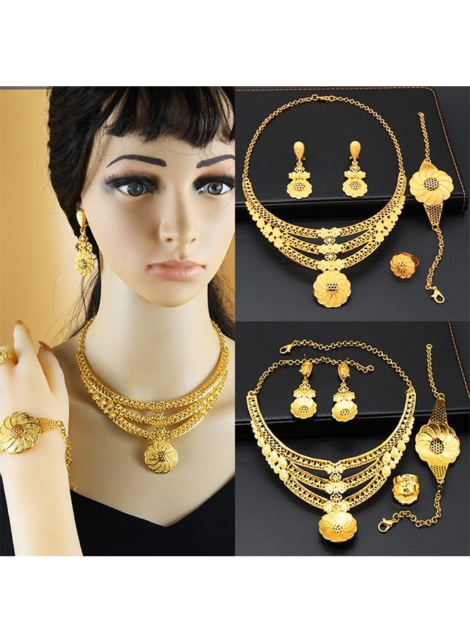 Metal Jewelry, Women Fashion Wedding Prom Jewelry Set