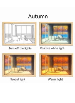 OPULENCE Glow Led Art Painting Elegant Light Wall Art Illuminated Painting Photo Shadow Frame Wall Bedroom Living Room Home Decor. Shadow Art Frame 3 LED Colors Options & Dimmable. Trending Gift Idea.  - Image 5