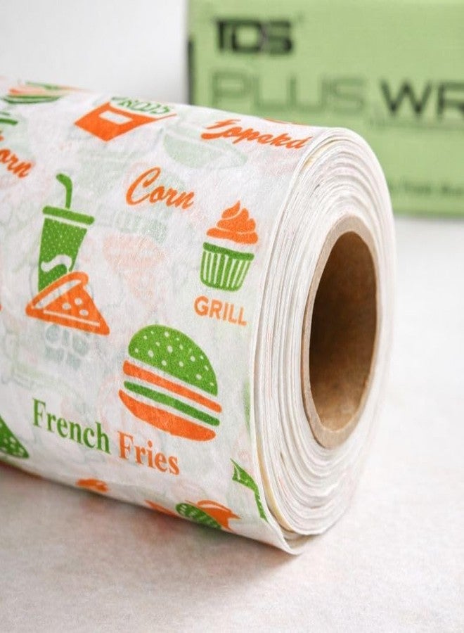 TDS Plus Wrap Food Wrapping Paper Jumbo Roll 1 KG | Food Grade Oil Resistant Paper for Restaurants & Takeaway - Image 4