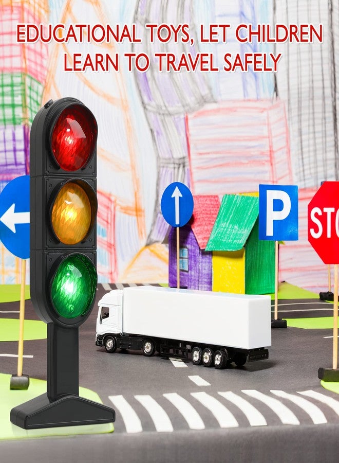 TOYANDONA 7.8 inch Traffic Light Signs Toy Multicoloured Simulation Road Light Safety Traffic Maker Crosswalk Signal Model Toy for Kids Birthday Education Gifts - Image 3