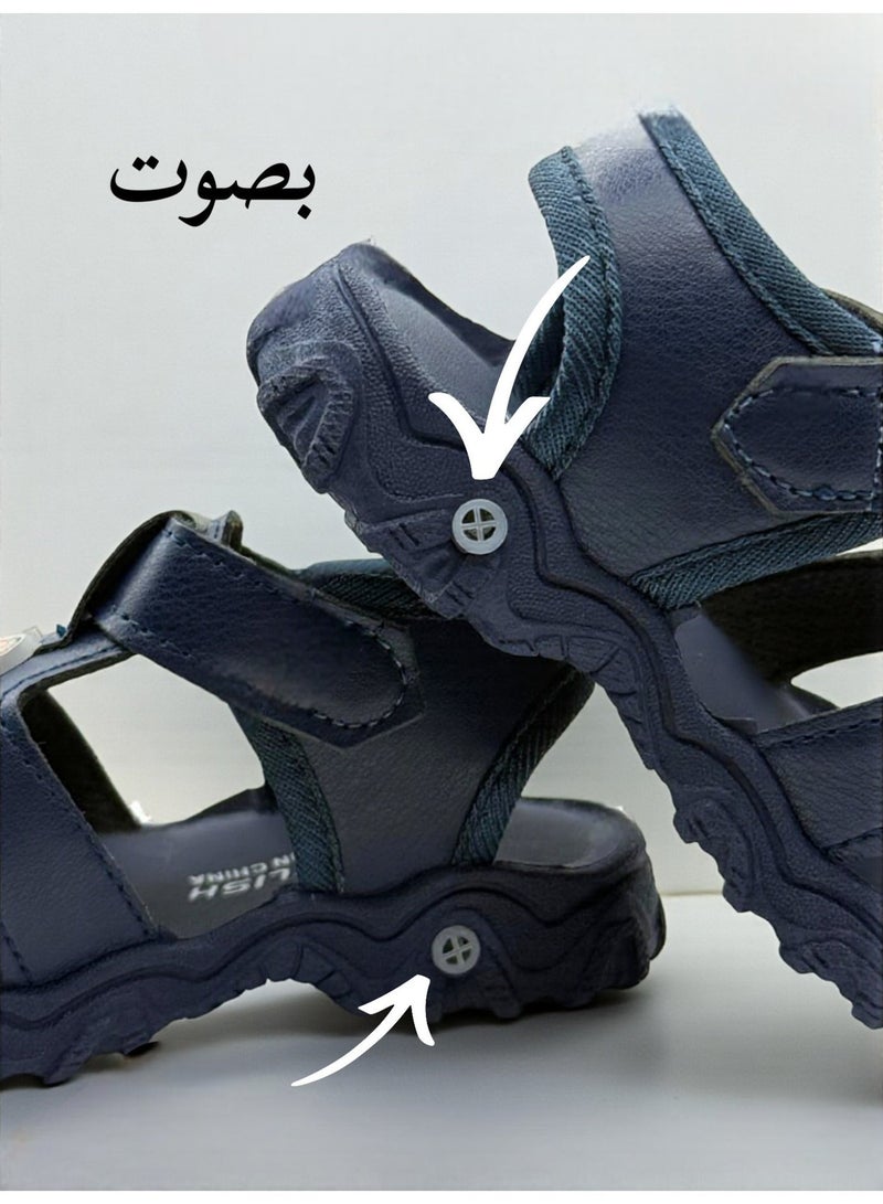 ستايلش حذاء اطفال بصوت – شوز اطفال صوت – صندل اطفال بصفارة | نعل مع صفارة، شوز صندل يصدر صوت للبنات والأولاد، حذاء طفلة ونعال صندل مريح، حذاء صوت للأطفال بتصاميم عصرية وتناسب هدايا اطفال - Image 2