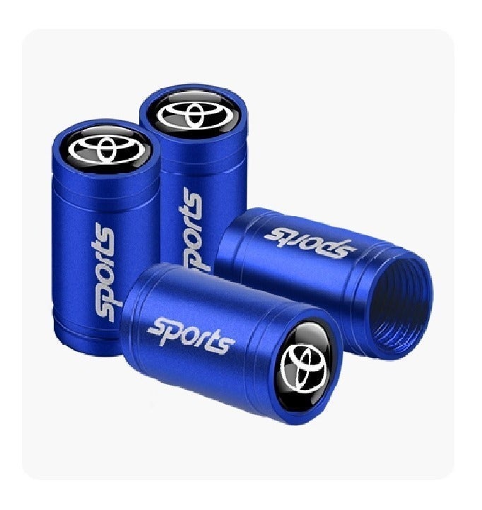 Car Valve Cap Decorative Dustproof Tire Valve Stem Caps (4pcs) Accessories For Toyota RAV4 Corolla Camry Frontier Supra CHR Hilux Tacoma Prado - Image 1