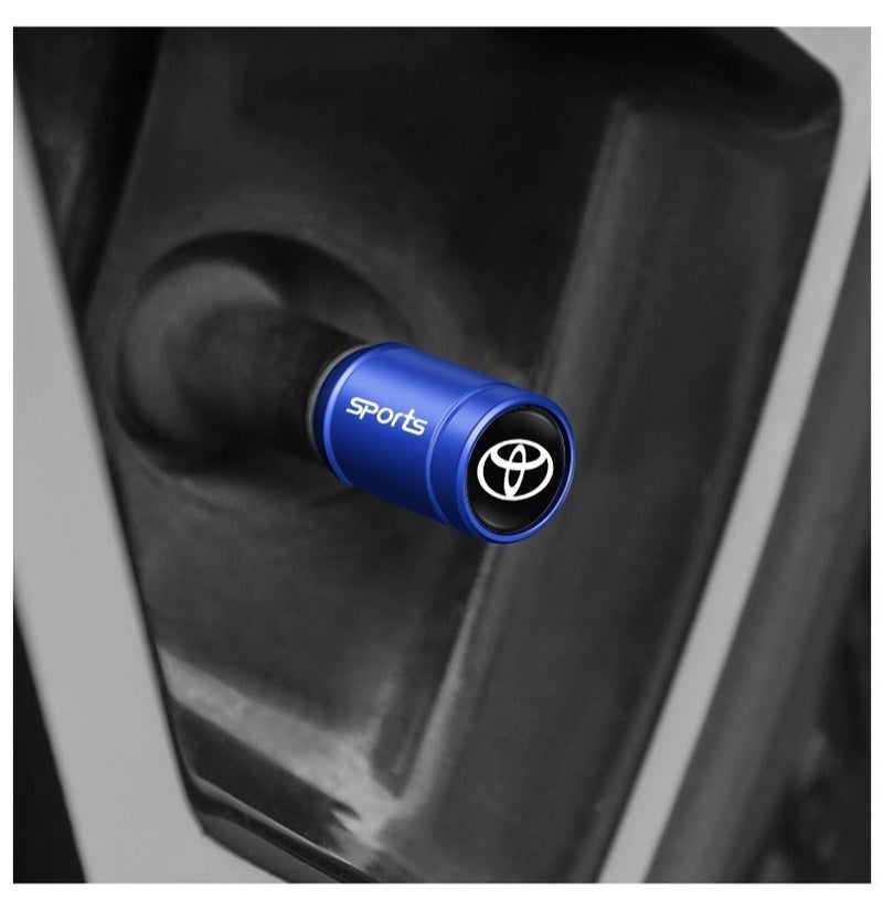 Car Valve Cap Decorative Dustproof Tire Valve Stem Caps (4pcs) Accessories For Toyota RAV4 Corolla Camry Frontier Supra CHR Hilux Tacoma Prado - Image 3