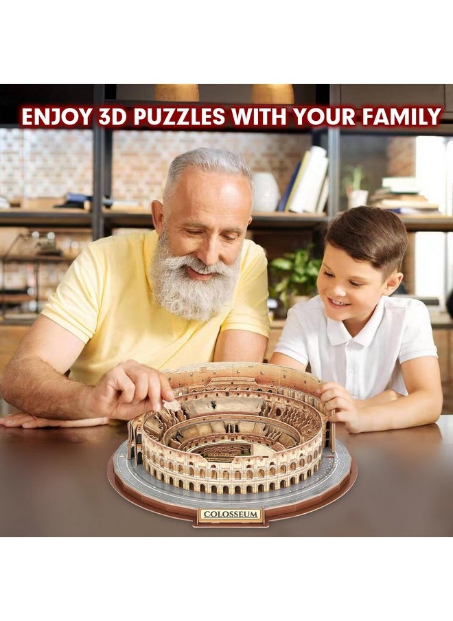 CubicFun - 3D Puzzles For Adults Kids New Version Italy Rome Colosseum Jigsaw Puzzle Diy Building Model Kit Easter Gift For Boys Girls Age 10+, 163 Pieces Puzzles For Kids Ages 8-10 - Image 1