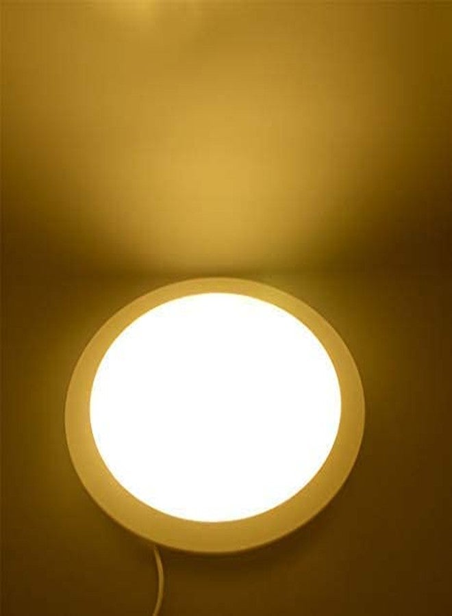 LEDOLUX 15Watt LED Panel Round Warm White (3200K) Led Round Panel Ceiling Light for Home,Office,Kitchen, Hallway, Living Room.[Energy Class A++]- False Ceiling - Image 2
