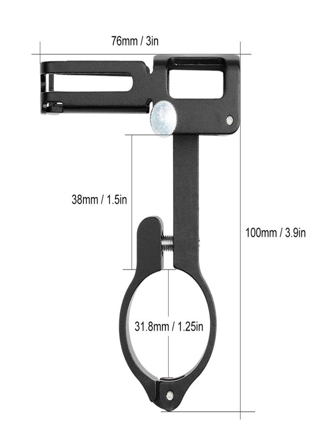 GUB Aluminum Alloy Bike Phone Holder Universal Bicycle Phone Mount Motorcycle Phone Holder with Silicone Buckle Fastener - Image 3