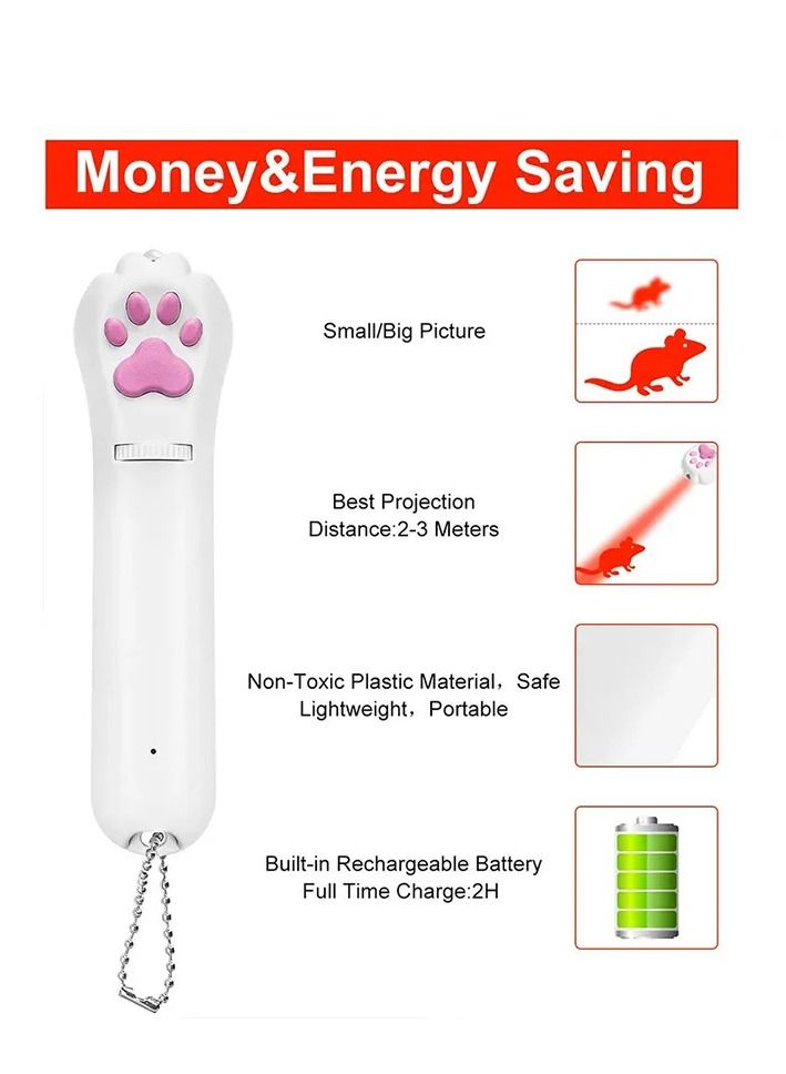 لعبة تمرينات الحيوانات الأليفة الخفيفة بالليزر على شكل مخلب القط - Image 4