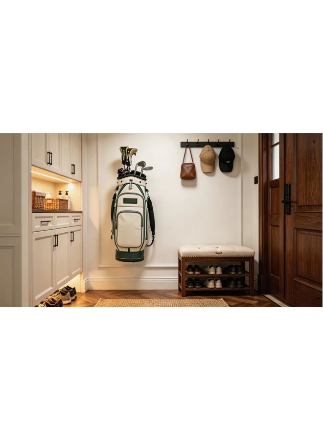 BiJun Wall Mount Golf Bag Storage Rack, Golf Bag Storage Rack for Garage Golf Bag Holder Golf Bag Stand Golf Bag Storage Rack Hangers for Storage Space for Garage - Image 3
