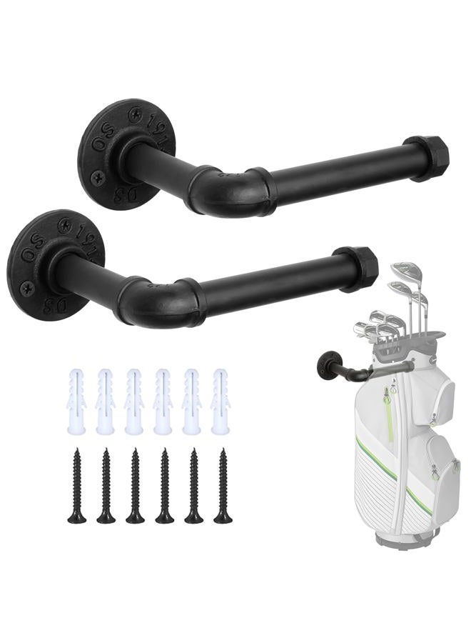 BiJun Wall Mount Golf Bag Storage Rack, Golf Bag Storage Rack for Garage Golf Bag Holder Golf Bag Stand Golf Bag Storage Rack Hangers for Storage Space for Garage - Image 1