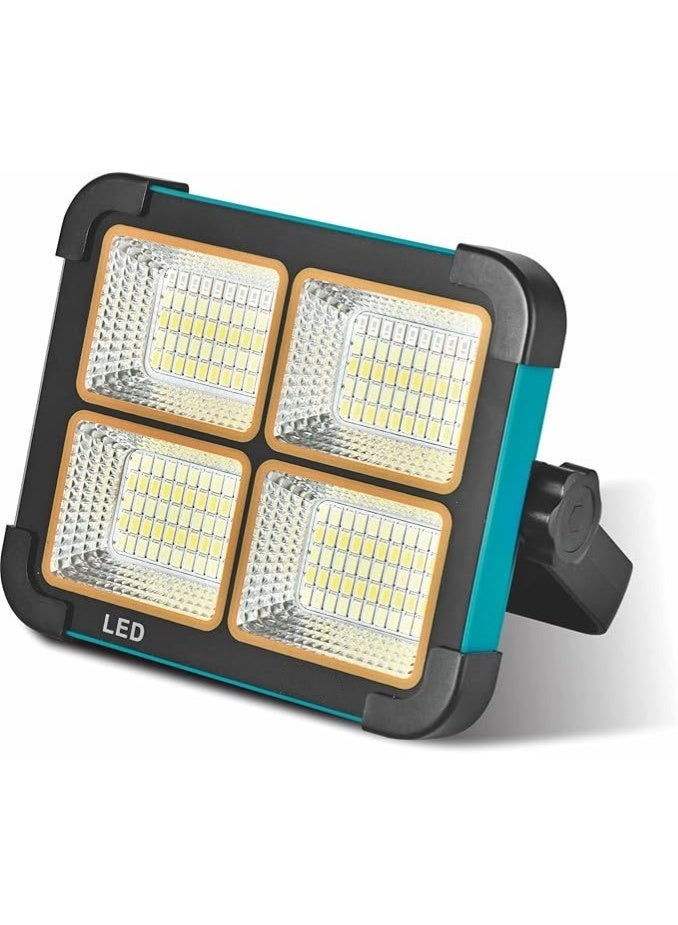 ال سي مصباح تخييم يعمل بالطاقة الشمسية مع مغناطيس - 4 أوضاع إضاءة، بطارية 18650، إضاءة LED عالية السطوع للاستخدام في الهواء الطلق وفي حالات الطوارئ - Image 2