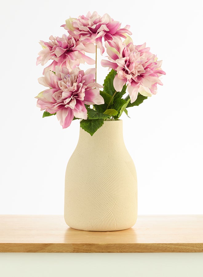 Noon East Dalia 1pc Flower Bunch with 5 buds – Light Purple | 52cm Artificial Flower Bunch | Ideal for Wedding, Living Room Decor, Hotel, Party Decoration, and DIY Décor - Image 1