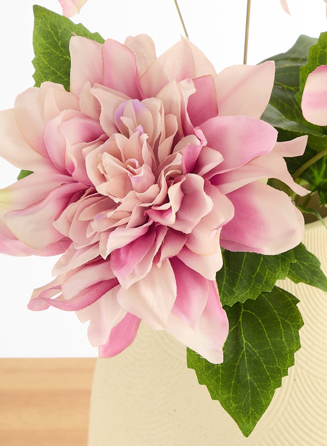 Noon East Dalia 1pc Flower Bunch with 5 buds – Light Purple | 52cm Artificial Flower Bunch | Ideal for Wedding, Living Room Decor, Hotel, Party Decoration, and DIY Décor - Image 2
