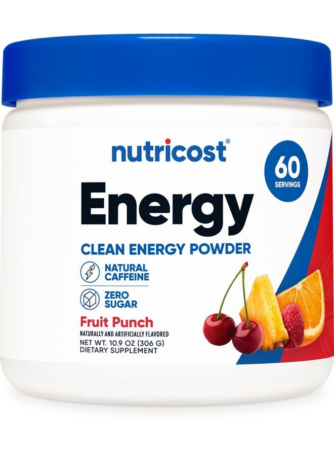 Nutricost Energy Complex (Fruit Punch) (60 Servings) - Clean Energy Powder, 300g Dietary Supplement - Image 1