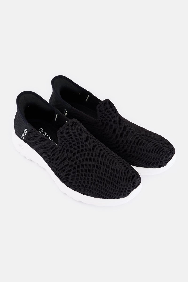 SKECHERS Women Go Walk Walking Shoes, Black - Image 2