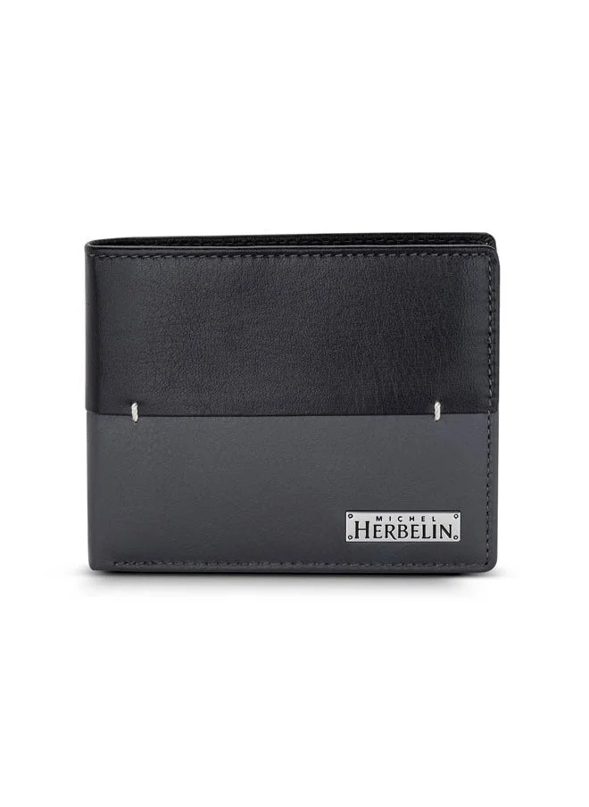 ميشيل هيربيلين Slim Wallet Black Stone for Men