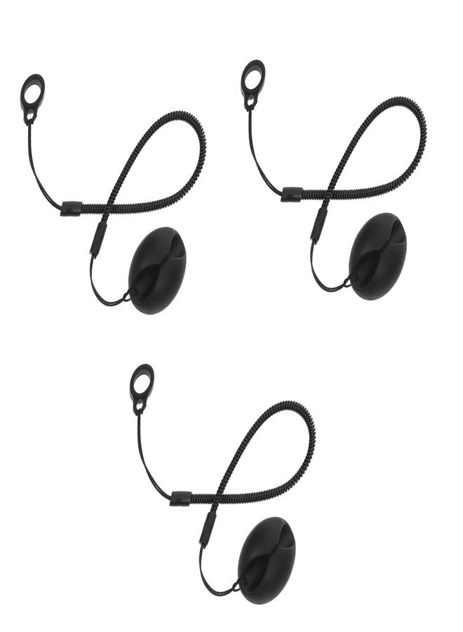 Dranvosk 3Pcs Retractable Pen Leash with Ring,Elastic Pen Lanyard for Writing Boards,Tablets & Clipboards Pen Holder Attachment (Style 1) - Image 1