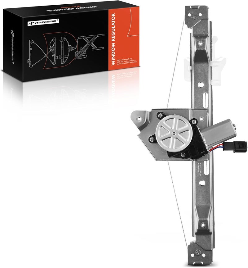 A-Premium Power Electric Window Regulator with Motor for Chevrolet Malibu 2008-2012 & Saturn Aura 2007-2009 - Rear Right Passenger Side - Image 1