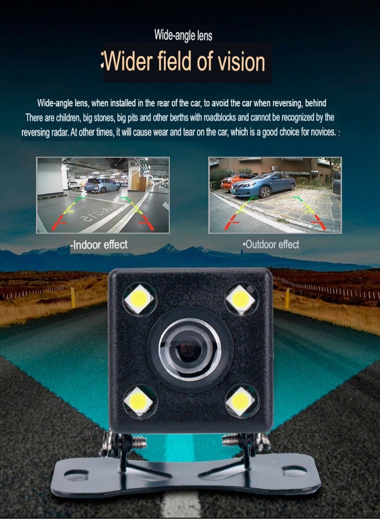AROAQ Mini Back Up Camera, Ip68 Waterproof GM 22.5 Car High-definition Reversing Camera, Wide Angle Car Rear View Camera Suitable for All Vehicles, (22.5 Bare Metal Without Light)  - Image 3