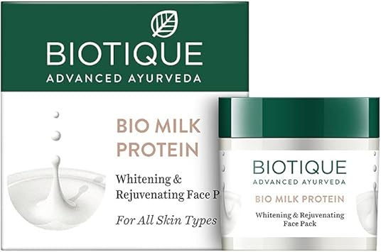 Biotique Bio Milk Protein Whitening and Rejuvenating Face Pack For All Skin Types - Image 1