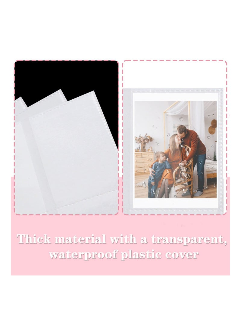 Generic 273 Pockets Photo Album PU Leather Albums Instant Mini with 20 Sticker for 3 Inch Film Camera Printer Pictures Book Pink  - Image 5