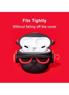 Generic Case Soft Silicone Shockproof Cover for Apple Airpods 3 New 3D Cute Cartoon Creative Fun Case Skin with Keychain Design  - Image 5