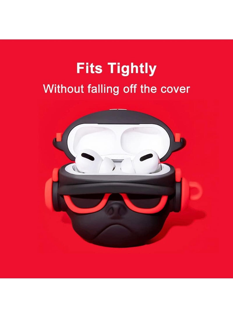 Case Soft Silicone Shockproof Cover for Apple Airpods 3 New 3D Cute Cartoon Creative Fun Case Skin with Keychain Design - Image 5
