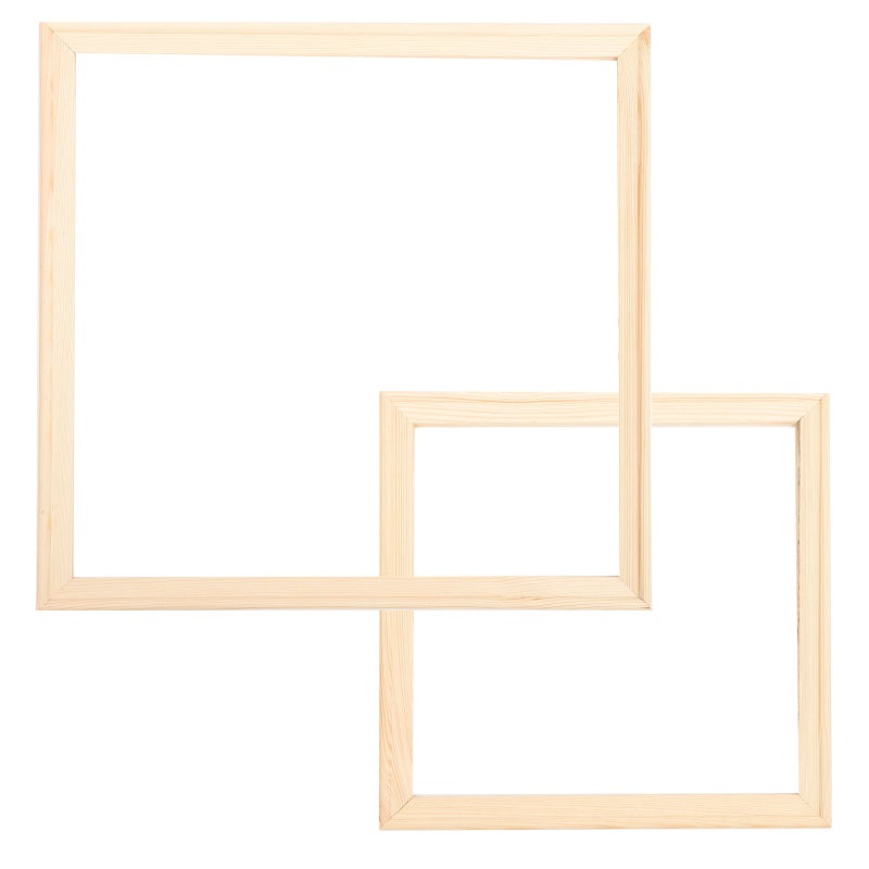 طقم إطارات قماشية، إطارات خشبية لتزيين المنزل بالقماش، مقاس 15.72 × 11.79 × 0.51 بوصة، مناسب للمبتدئين، مجموعتان - Image 1