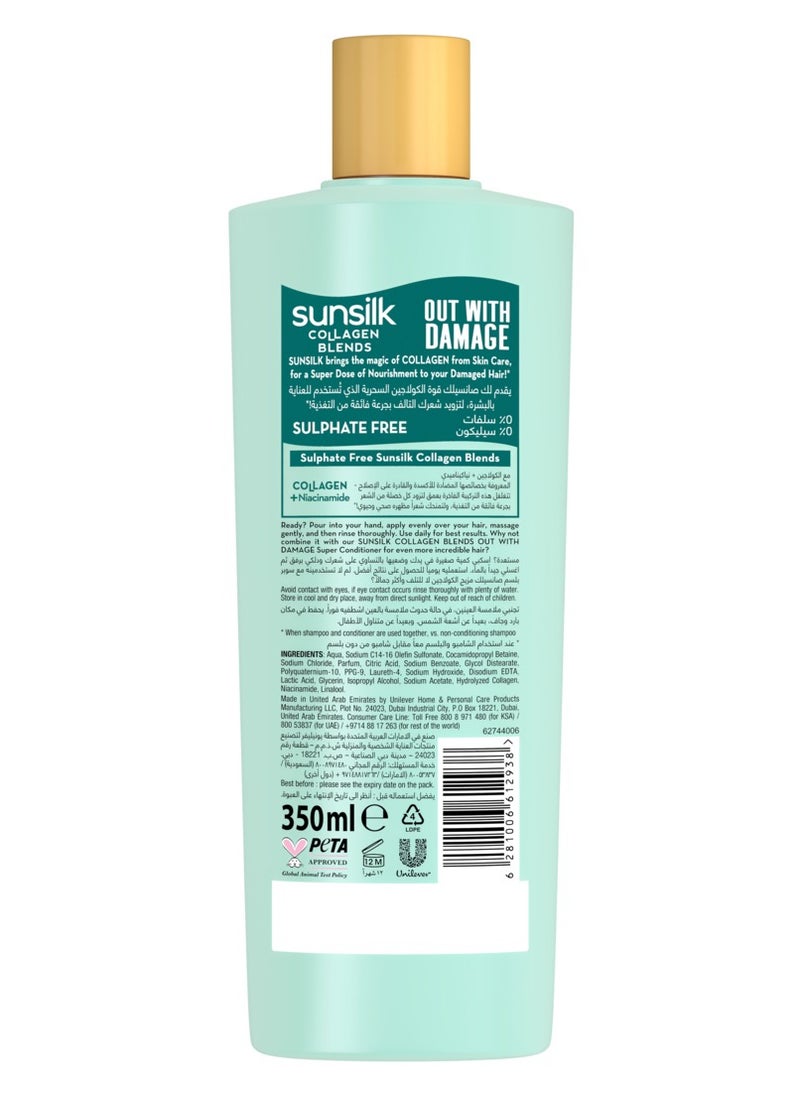 Sunsilk Out With Damage Shampoo 350ml  - Image 2