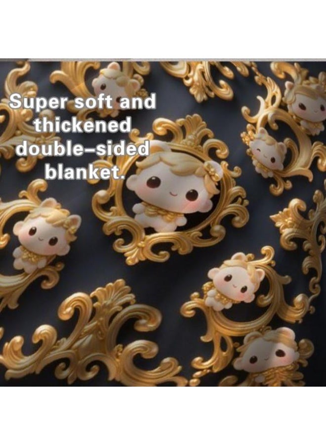 عام بطانية رقيقة من الفانيلا (حرارة ومريحة، ومناسبة للنوم واستخدام اللعبة والغبار والرمل) 150 سم * 200 سم - 961 - Image 5