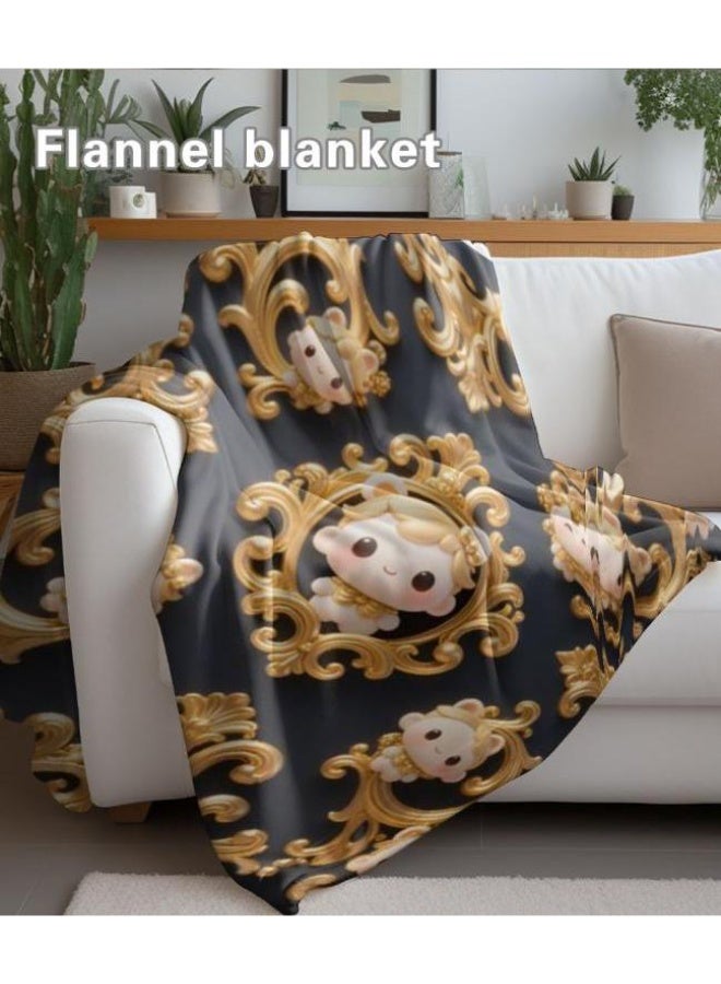 عام بطانية رقيقة من الفانيلا (حرارة ومريحة، ومناسبة للنوم واستخدام اللعبة والغبار والرمل) 150 سم * 200 سم - 961 - Image 4