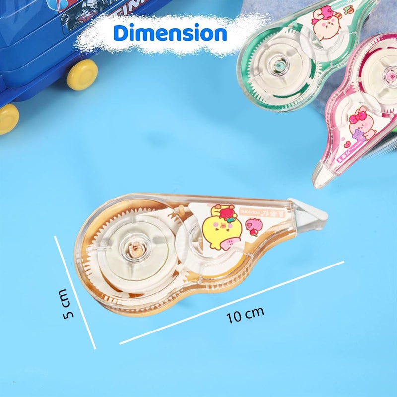 FunBlast Correction Tape - Pack of 3 Pcs Correction Tape 5MX 5 MM for Journal, Correction Pen, Whitener for Correction, Stationery Items for School & Office, Correction Pen Tape - Image 3