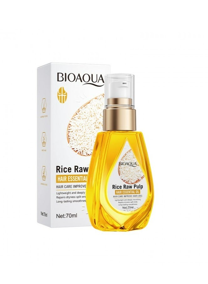 BIOAQUA Rice Raw Pulp Hair Essential Oil 70 ML