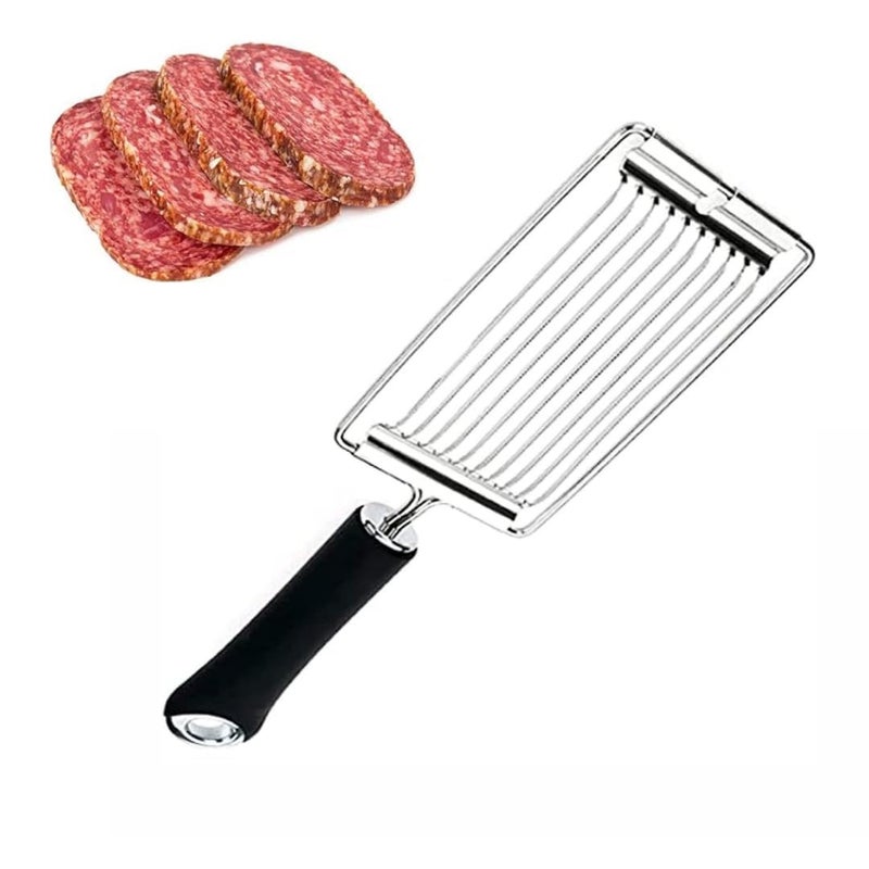 Meneflix Stainless Steel Luncheon Meat Slicer Cutter for Canned Meat Cheese Sushi Ham Boiled Eggs Tomato Pitaya - Image 1