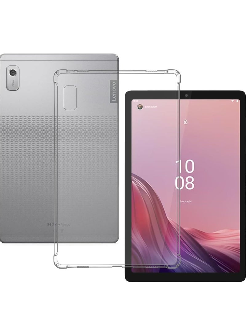 VKL Clear Case Compatible with Lenovo Tablet M9 Transparent Shockproof Anti-Scratch Protective Cover Shell Soft TPU Skin Bumper Back Case - Image 1