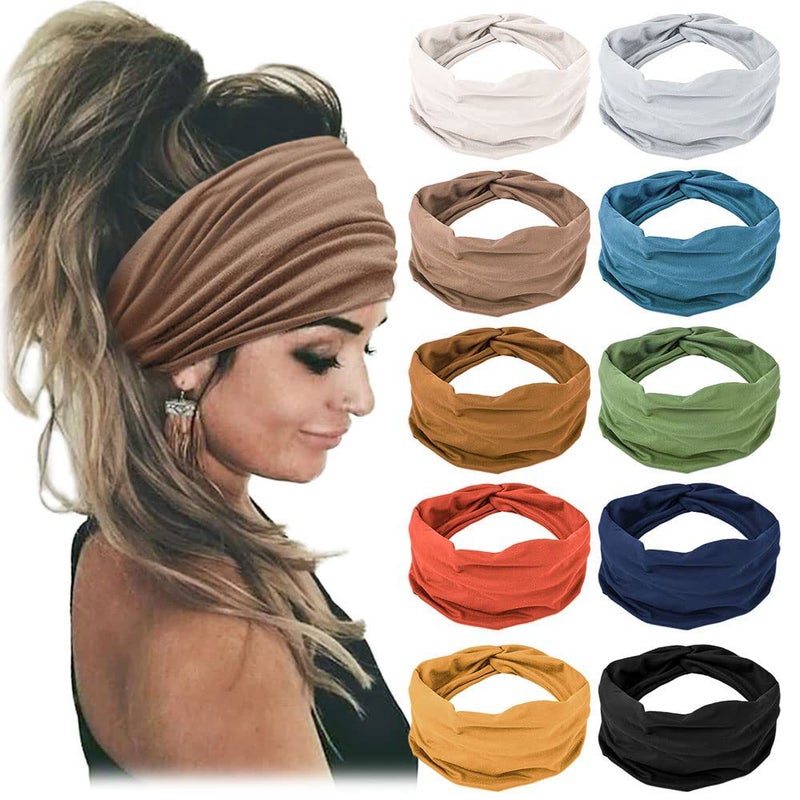 Generic Bohemian Elastic Sports Headband for Women suit 2# 