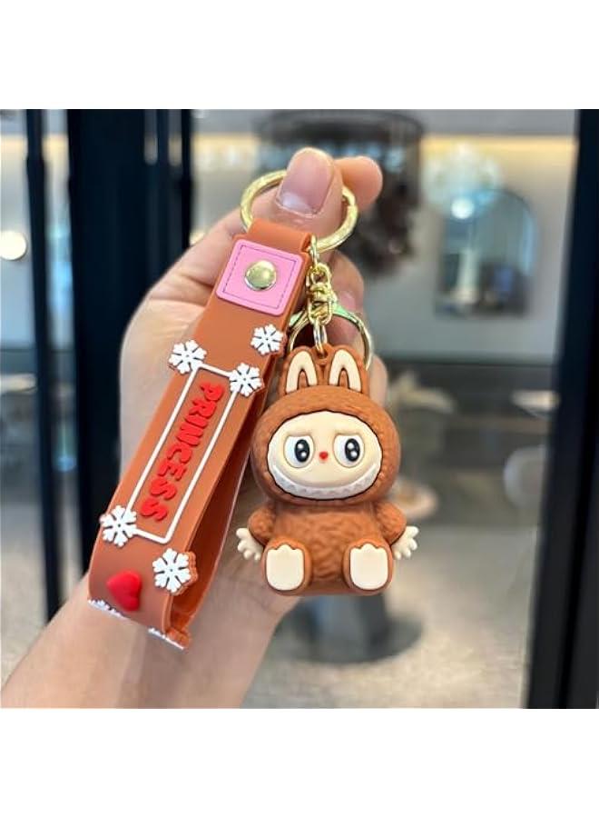Cute Kawaii Rabbit Keychain,Cartoon Monsters Home Decoration,Silicone Key Ring Charms Accessories Gifts - Image 2