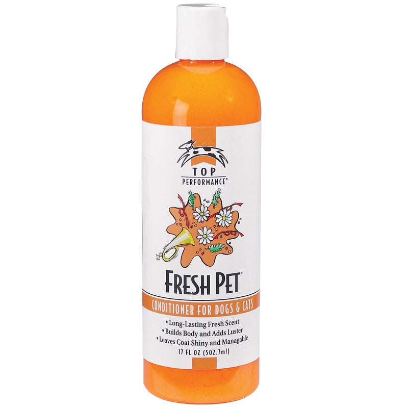 Top Performance Fresh Pet Conditioner to Reduce Mats and Tangles, 17 Oz. Size – Conditioning Formula Gives Coats Sheen - Image 1