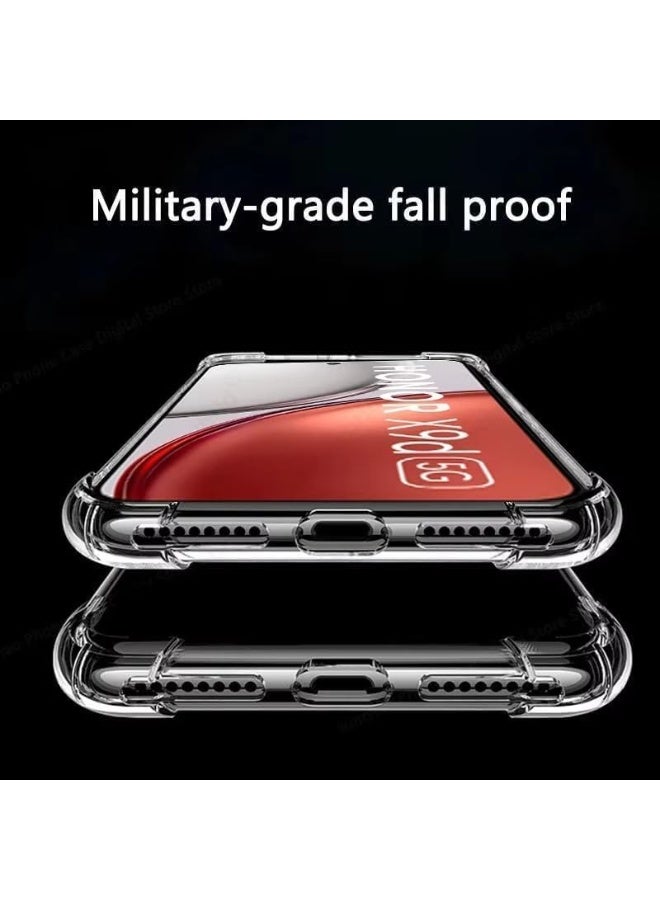 Honor X9d Case, Clear Shockproof Protective Cover, Ultra Thin Slim Fit TPU Scratch-Resistant Back Shell - Clear - Image 2