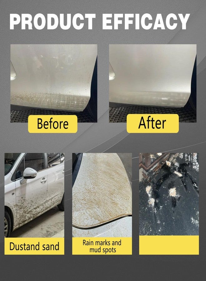 EOIRULA 2PCS Titanium Ceramic Wax Cream, Strong Protection Car Coating Polishing Wax, Auto Car Scratch Repair Remover Paste, Polish Vehicle Paint Care, Lasting Protection Mild Formula Polish With Sponge - Image 4