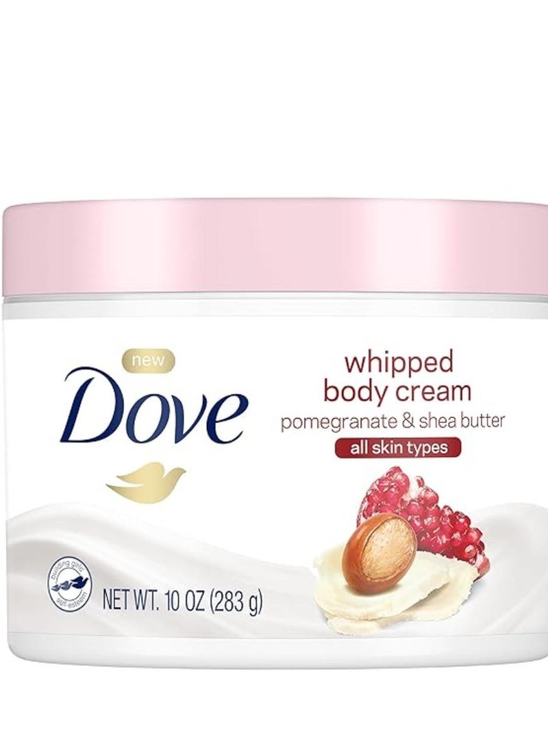 Dove - Whipped Body Cream Dry Skin Moisturizer Pomegranate and Shea Butter Nourishes Deeply 283g - Image 1