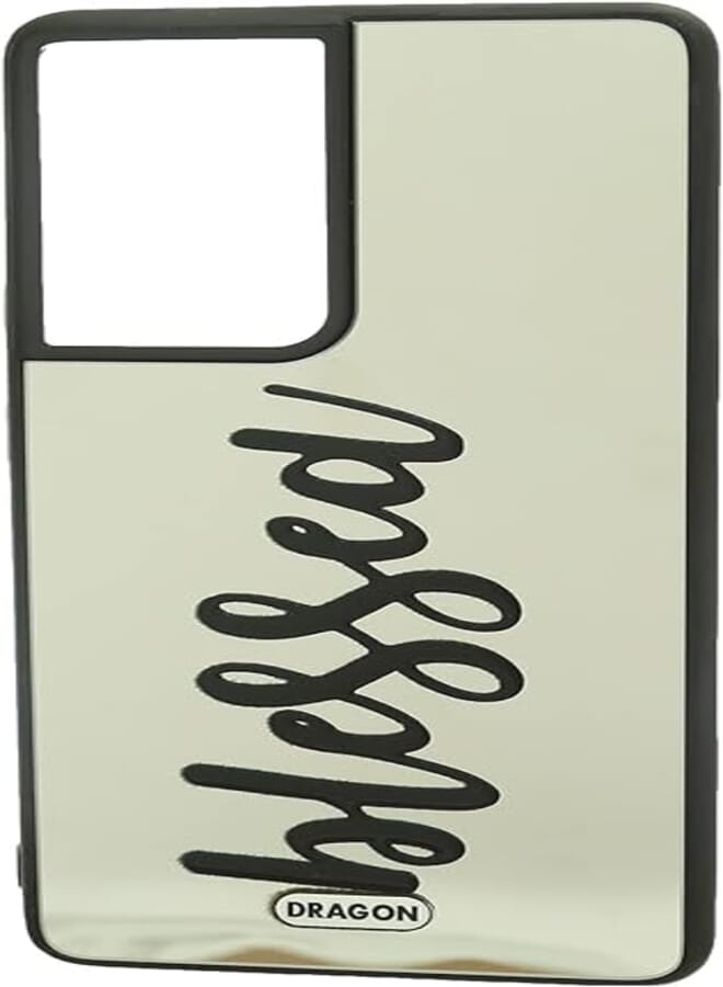 Dragon 3d back cover hard slim case blessed mirror design for samsung galaxy s30 ultra - multi color