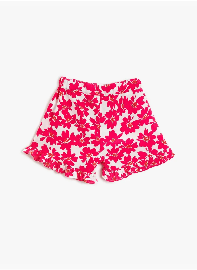 كوتون Flirry Shorts Floral