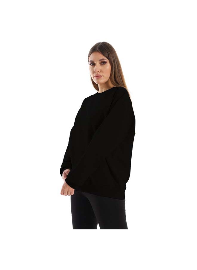 NAS Trends - basic-unisex-oversized-crew-neck-sweatshirt-black-1 - Image 1