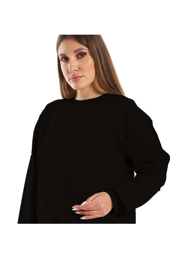 NAS Trends - basic-unisex-oversized-crew-neck-sweatshirt-black-1 - Image 1