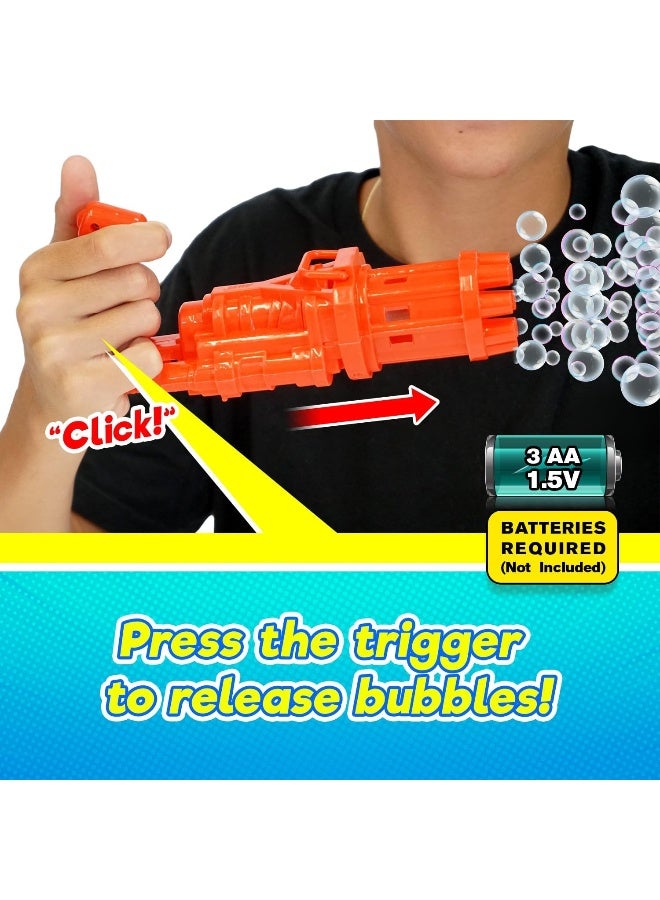 Ja-Ru بندقية فقاعات JA-RU BLITZ بابل بلاستر (1 بندقية فقاعات) مع صينية فقاعات وحل سائل الفقاعات - Image 5