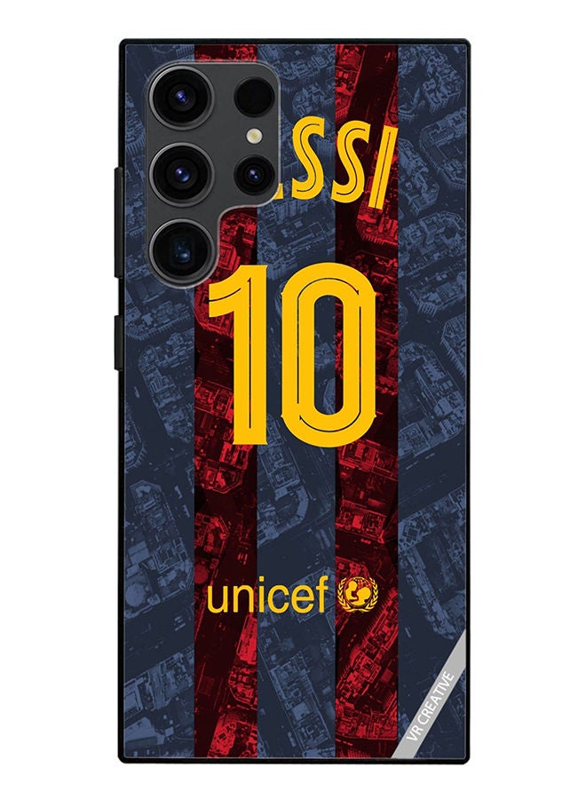 VR CREATIVE Protective Case Cover For Samsung Galaxy S23 Ultra 5G Messi Design Multicolour - Image 1