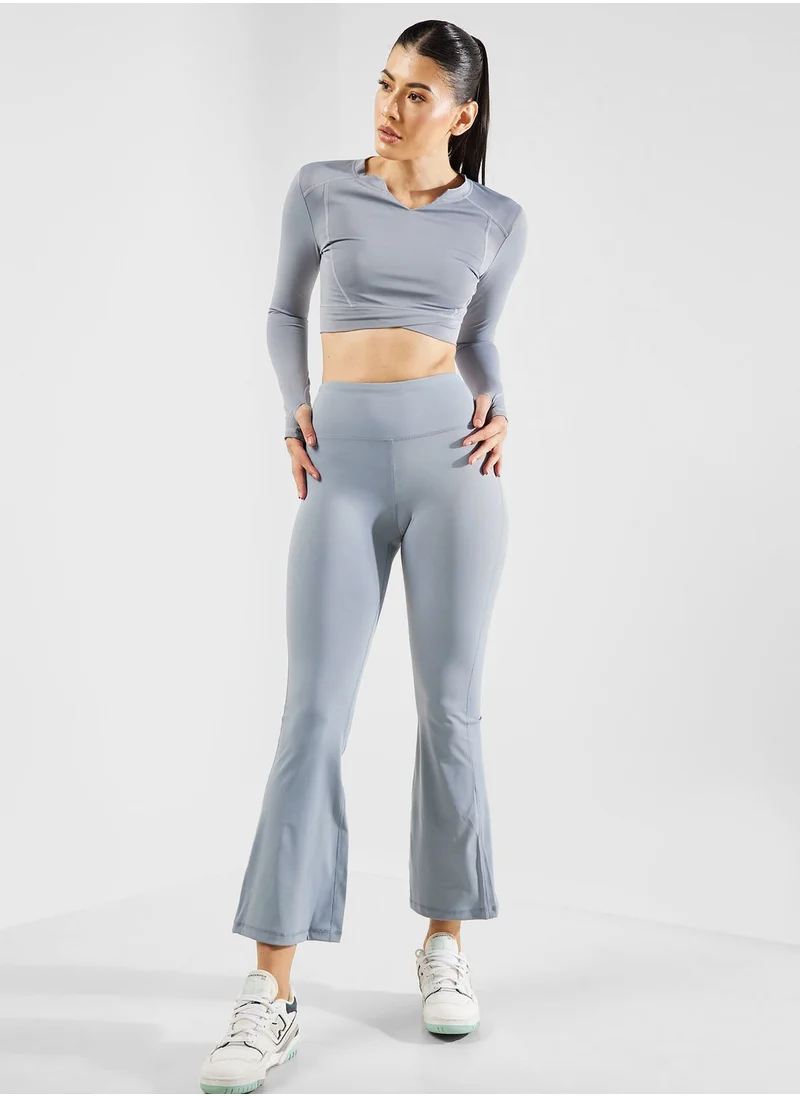 فورورد High Waisted Wide Leg Legging