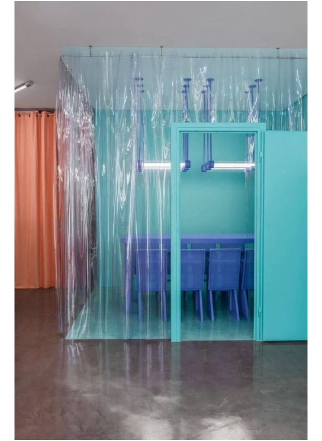 Generic - Heat-insulating tarpaulin curtain suitable for air conditioning. Available in size 140 cm, width 250 cm, length 250 cm. - Image 1