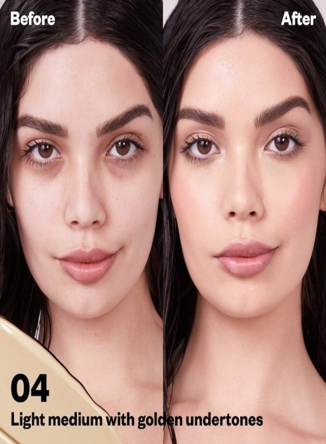 كوساس ميني ريفيلر كريمي فائق الإشراق مع الكافيين وحمض الهيالورونيك، درجة اللون 04 ن- متوسط ​​فاتح مع تدرجات ذهبية، 2 مل - Image 2