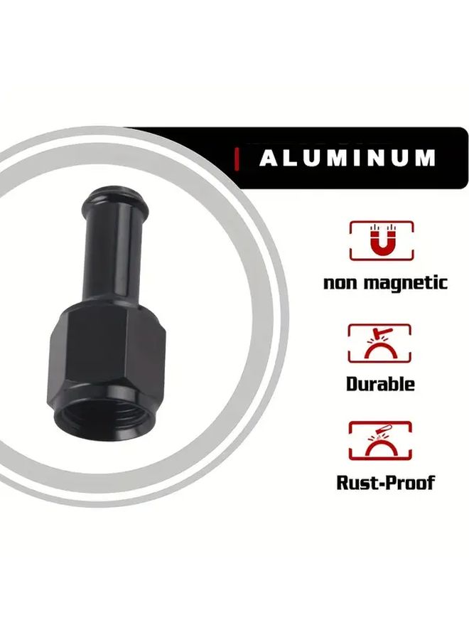 AN6 Female To 5 16 Barb Adapter 2pcs Aluminum Straight Fuel Exhaust Pipe Fitting - Image 5